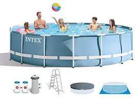 Amazon Com Intex 15 Feet X 48 Inches Prism Frame Pool Set Garden Outdoor Above Ground Pool Pumps Swimming Pools Easy Set Pools