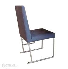 The havana blue side chair is the perfect match to our havana chrome base table. B B Italia Solo Blue Side Chair 3d