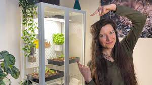Here's proof that the cabinet can provide a nice a. My Ikea Greenhouse Cabinet Homegrown Garden Youtube