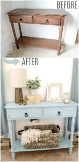 15 Amazing Refurbished Furniture Ideas You Should Try Out At Home Furniture Makeover Beach House Furniture Blue Side Table