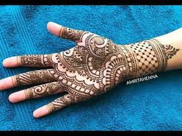 Easy Karvachauth Mehndi Full Tutorial करव च थ क ल ए स दर भरव म ह द Mehndi Designs For Beginners Full Hand Mehndi Designs Karva Chauth Mehndi Designs