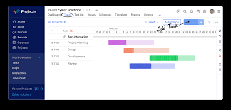 Screenshot of Zoho Projects