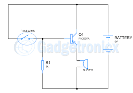 Thief Door Alarm Using A Transistor Gadgetronicx Door Alarms Transistors Circuit Design