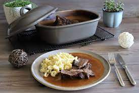 Burgunderbraten Im Ofenmeister Von Pampered Chef Pampered Chef Rezepte Braten Rezepte Hausmannskost Rezepte