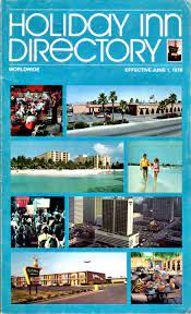 Holiday Inn Directory 1978 Holiday Inn Hotel Motel Vintage Hotels