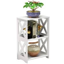 Check out our 3 tier bookcase selection for the very best in unique or custom, handmade pieces from our bookshelves shops. Rerii End Table Side Table 2 Tier Simple Bedside Nightstand 2 Shelf Small Bookshelf Bookcase Display Rack For Bathroom Bedroom And Living Room White Buy Online In Dominica At Dominica Desertcart Com Productid 69358033
