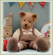 Thus began the knitting of cuddle bear, shown here sitting on the sofa. 25 Best Teddy Bear Knitting Patterns Knitting News