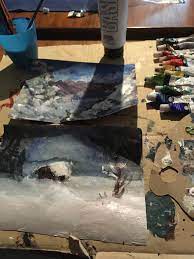 This question is almost impossible to answer and you'll get hundreds of opinions on dozens of different brands and types of paint. My Younger Brother Loves Bob Ross But We Can T Afford Oil Paints And Canvases This Doesn T Stop Him From Making Stunning Art Pieces On Printer Paper With Cheap Acrylics He S 8 Painting