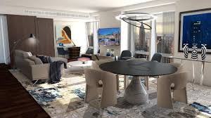 Modern wooden top brass legs dining table. Take A Look At The New Roche Bobois Suites At Langham Place New York Luxurylaunches