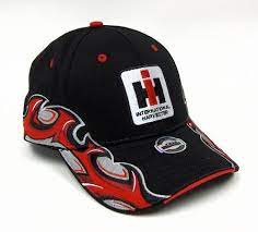Case Ih Square Logo Hat With Flames Case Ih Square Logo Hats