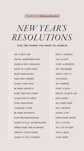 New Year Resolutions Instagram Story Templates Kelsey In London Good New Year S Resolutions New Years Resolution List New Years Resolution