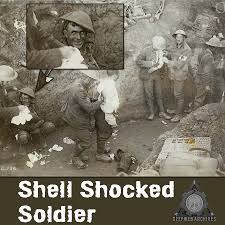 Shell shock is a term coined in world war i by british psychologist charles samuel myers to describe the type of post traumatic stress disorder many soldiers were afflicted with during the war (before ptsd was termed). Shell Shocked Soldier 1916 Shell Deepweb Archives Facebook