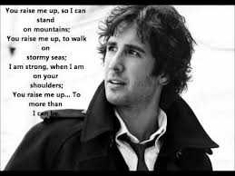 Josh Groban You Raise Me Up My Son Sings This To Me On Our Drives To School My Sunshine You Raise Me Up Singer My Favorite Music