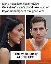 Idaho massacre victim Kaylee Goncalves' sister's brutal takedown of Bryan  Kohberger at trial goes viral (link in the comments)