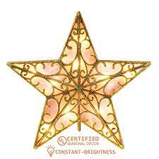 From there, they made a star, painted it, and it definitely set their would you like a tree topper that appears to be a burst of light atop your perfectly decorated christmas tree? Yunlights 9 Inch Lighted Star Tree Topper Gold Glittered Vintage Christmas Tree Toppers With Clip For Indoor Christmas Ornaments Party Home Decoration Warm White Buy Online In Saint Vincent And The Grenadines