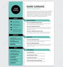 In it, you list your work history towards the top of the resume. Creative Cv Resume Template Teal Green Color Background Minimalist Royalty Free Cliparts Vectors And Stock Illustration Image 92761669