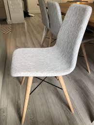 Vendu et expédié par boisnature'l. 6 Chaises Danoises Originales Gris Clair Pieds Bois Massif Luckyfind