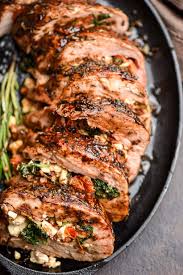 It is large enough for a crowd or for leftovers later in the week. Mediterranean Stuffed Pork Tenderloin Recipe Tips Neighborfood