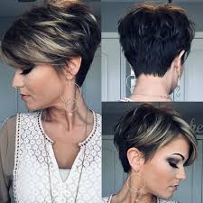 This smooth pixie on thick hair with a little natural wave is a very flattering style for round/heart or long faces. 40 Modern Pixie And Bob Short Haircuts For 2019 Haircut Samples Thick Hair Styles Pixie Bob Hairstyles Short Bob Hairstyles
