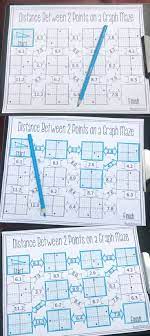 This Was The Perfect Way For My 8th Grade Math And Geometry Students To Practice Finding Distance Between Two Teaching Geometry High School Math 8th Grade Math