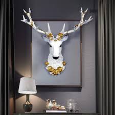 Maybe you would like to learn more about one of these? Big Deer Head Statue Home Decoration Accessories 3d Abstract Sculpture Wall Hang Decor Elk Statues Living Room Mural Art Craft Statues Sculptures Aliexpress