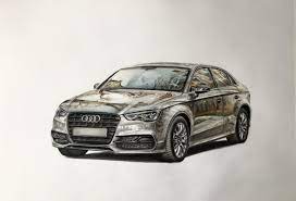 Audi A3 J B Ram Draw To Drive Car Illustration Car Design Sketch Automotive Art