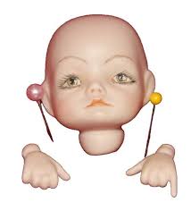 LITTLE MISS SUNSHINE” BISQUE SHOULDER HEAD, DIANA LENCE CROSBY, FOR UFDC  1974