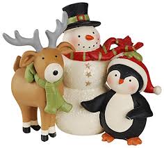 These are not likely going to make it onto the cover of national. Blossom Bucket 178 11187 Snowman With Deer Penguin Home Decor Buy Online In Bulgaria At Bulgaria Desertcart Com Productid 47696344