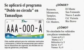 Toma precauciones ante el 'doble no circula'. Petition Update No Al No Circula En Tamaulipas Change Org