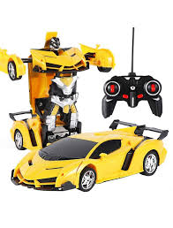 Masina sport licentiata cu telecomanda, scara 1: Masina Transformer Robot Glorious Aku Interactiv Cu Telecomanda 2 4 Ghz AcÈ›iune Bump And Go Led Sunete Lumini Specifice Jucarie Toy Pentru Copii Baby Bebelusi Prescolari Cadou Zi De Nastere Paste Craciun
