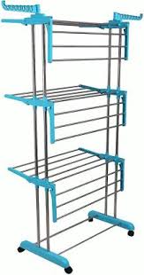 Polder rolling drying rack and laundry stand. Noymi Steel Plastic Floor Cloth Dryer Stand Rust Free Stainless Steel Double Pole Cloth Drying Stand Clothes Dryer Stands Laundry Racks With Wheels For Indoor Outdoor Balcony 3 Tier Price In India Buy Noymi Steel Plastic