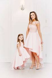 Mutter Tochter Abendkleid In Rosa Vokuhila Massanfertigung Kleiderfreuden Mutter Und Tochter Kleider Mutter Kleider Kleider