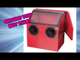 Here's the completed cabinet in my rec room. Harbor Freight Blast Cabinet Is It Worth It Setup Use Litetube