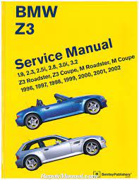 Bmw Z3 Roadster Printed Service Manual 1996 2002