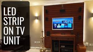 Led Lighting On Tv Unit Alexa Youtube