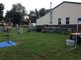 A chicken is a chicken, technically, but raising broilers in the backyard is a slightly different game. Chicken Processing Setup Homestead Chickens Best Chicken Coop Chicken Processing