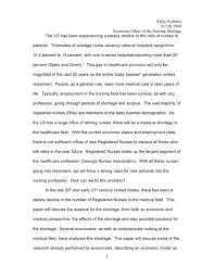 Nursing Shortage Paperfd2 By Robbinsr Via Slideshare Essay Examples Essay Philosophy Essays