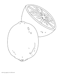 Free printable lemon coloring pages. Lemon Printable Preschool Coloring Pages Of Fruits Coloring Pages Printable Com