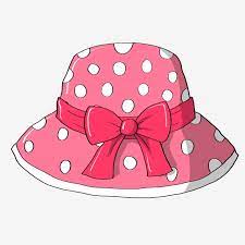 Pink Hat Girl Hat Girl Sunhat Hat Illustration White Dot Decoration Red Bow Decoration Baby Hat Png Transparent Clipart Image And Psd File For Free Download Girl With Hat Hat Illustration