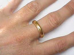 Heavy Large Vintage English 1926 22k 22ct Gold Wedding Band Ring Unusual Wedding Rings Gold Wedding Band Wedding Ring Bands