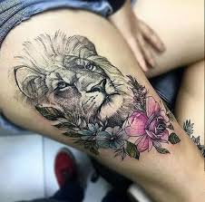 Black And White With Color Tattoo Pin By Tequilla Beaney On Tatuagens Femininas Thigh Tattoos Women Thigh Tattoo Designs Tattoos