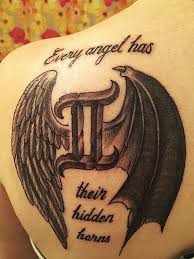 Gemini zodiac sign neck tattoo for men. 23 Gemini Tattoo Designs Ideas Gemini Tattoo Gemini Tattoo Designs Tattoo Designs