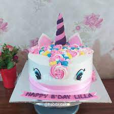 Anak perempuan akan sangat menyukai bentuk kue yang lucu. Jual Kue Ulang Tahun Unicorn Kue Ultah Anak Perempuan Tema Unicorn 22cm Kota Tangerang Selatan Baju Alya Shop Tokopedia