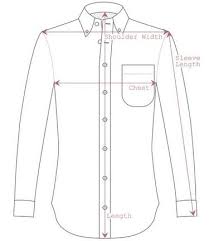 Measurement For A Dress Shirt Mens Shirt Pattern Shirts