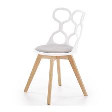 Maybe you would like to learn more about one of these? Chaise Scandinave Design Pied Bois Assise Grise Dossier Blanc Lali