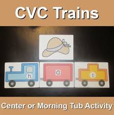 Learn To Spell Cvc Words With This Fun And Engaging Activity Using Trains This Word Work Center Or Morning T Word Work Preschool Activities Spelling Cvc Words