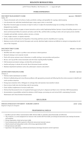 document clerk resume sample mintresume