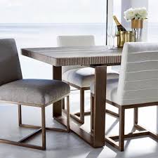 The Robards Rectangular Dining Table Artfully Juxtaposes A Lustrous Bronze Base Against A Delicate Rectangular Dining Table Universal Furniture Interior Design
