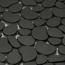 The river rock pattern stainless steel mosaic tile is ideal for fireplace mantles and surrounds, stainless steel kitchen backsplashes, bathroom walls and more. Black Stainless Steel Flat Pebble River Rock Mosaic Backsplash Shower Floor Tile Ebay