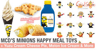 Get the mcdonald's malaysia happy meal rilakkuma and friends free with every purchase of a happy meal at mcdonald's! Mcdonald S Yuzu Cream Cheese Pie Melon Waffle Cone Minion Happy Meal Toys In Singapore Girlstyle Singapore